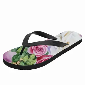 Men Roses In The Garden Flip Flop Slippers