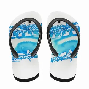 Men Calligraphic Landscape 009 Flip Flop Slippers