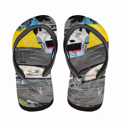 Men No Risk No Drift - Sport Auto Formula One Man People Flip Flop Slippers