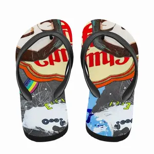 Men Chupa Chups - Blue Yellow Orange Flip Flop Slippers