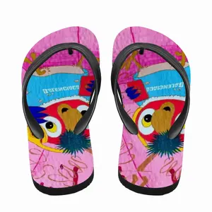 Men Fashionista - Bird Animals Pink Yellow Balenciaga Flip Flop Slippers