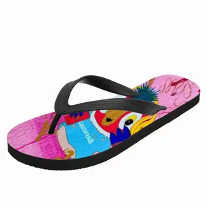 Men Fashionista - Bird Animals Pink Yellow Balenciaga Flip Flop Slippers