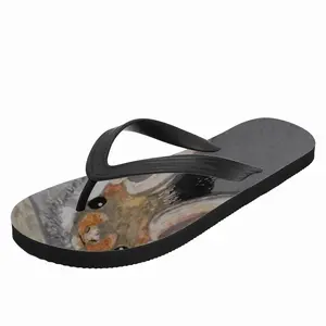 Men Batman - Watercolor Gray Mouse Animals Poster Flip Flop Slippers