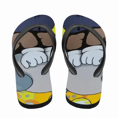 Men Dont Worry - Kaws Kaws Blackout Poster Emoji Allrightsreserved Flip Flop Slippers