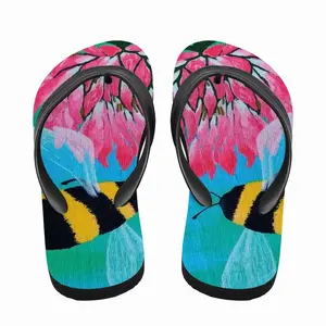 Men Flights Of The Bumblebee Animals Insects Clever Botanical Garden Flora Flip Flop Slippers