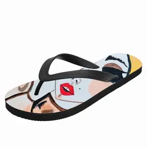 Men Fashion Girl - Watercolor Markers Fashion Girl Style Fashion Girl Blogger Influencer Flip Flop Slippers