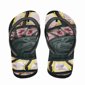 Men Web Eye Flip Flop Slippers