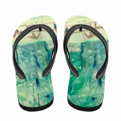 Men Polish Horses Flip Flop Slippers