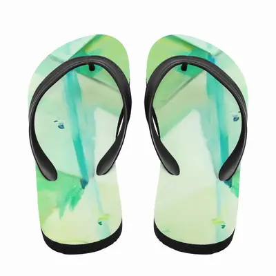 Men Green Bird Flip Flop Slippers