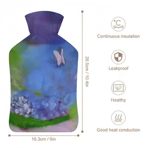 Purple Feather Hot Water Bag