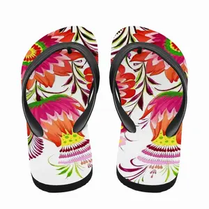 Men Three Flowers Of Joy Flip Flop Slippers