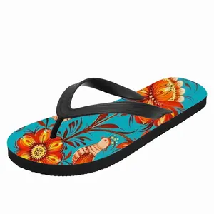 Men Tree Of Life On Blue Background Flip Flop Slippers