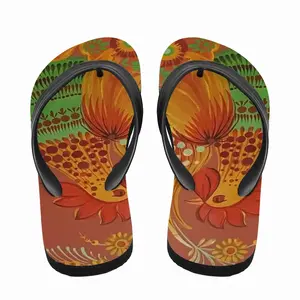 Men Joyous Rooster Flip Flop Slippers