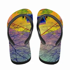 Men Yellow House Flip Flop Slippers