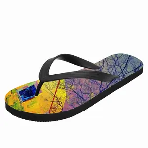 Men Yellow House Flip Flop Slippers