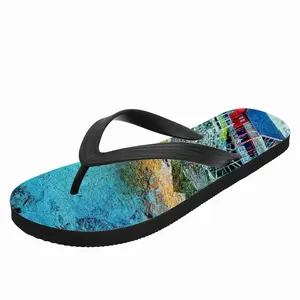 Men In The Blue Flip Flop Slippers