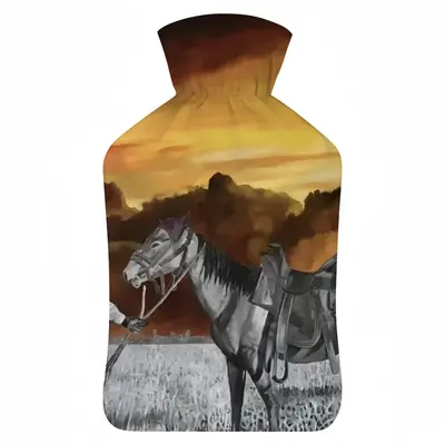 Cowboy With Horse Hot Water Bag