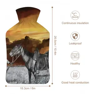 Cowboy With Horse Hot Water Bag