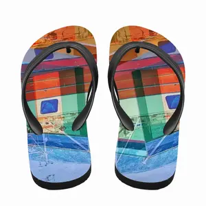 Men Dreaming In Blue Flip Flop Slippers