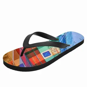 Men Dreaming In Blue Flip Flop Slippers