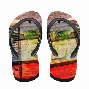 Men Red & Yellow Flip Flop Slippers