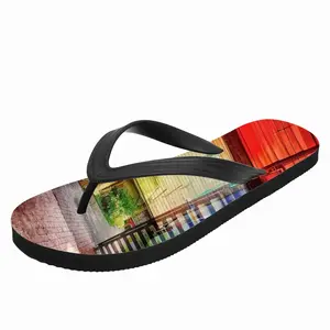 Men Red & Yellow Flip Flop Slippers