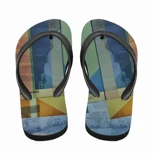 Men Into The Moon Flip Flop Slippers