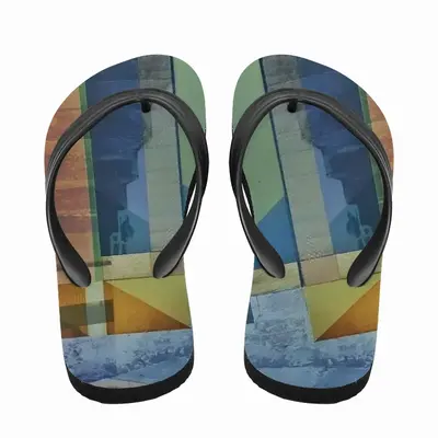 Men Into The Moon Flip Flop Slippers