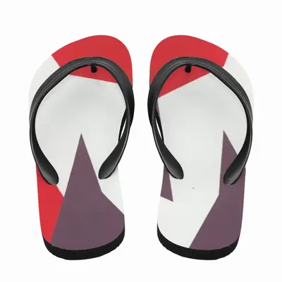 Men Two Color Abstract Flip Flop Slippers