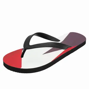 Men Two Color Abstract Flip Flop Slippers