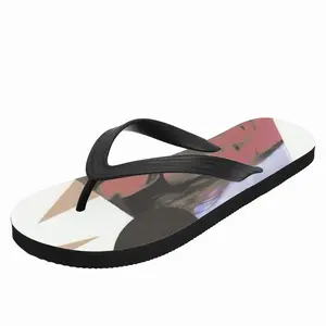 Men Geometry Girl Collage Flip Flop Slippers