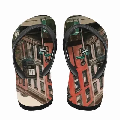 Men Brooklyn Heights Brownstones Flip Flop Slippers