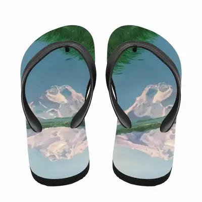 Men Mountain Landscape Flip Flop Slippers