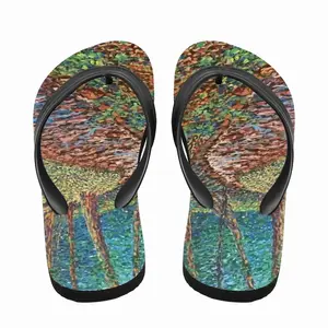 Men Stream In The Forest Flip Flop Slippers