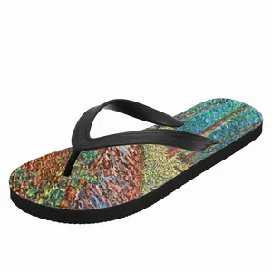 Men Stream In The Forest Flip Flop Slippers