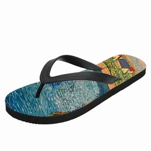 Men Boats In The Country Flip Flop Slippers