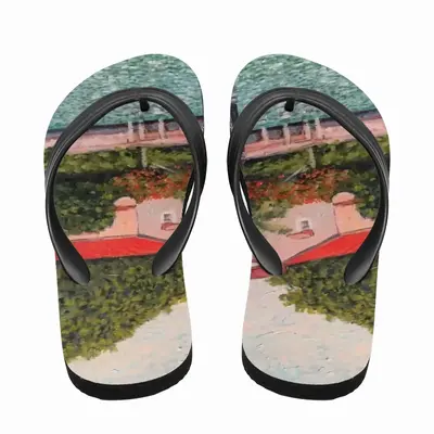 Men House With Red Roof Flip Flop Slippers