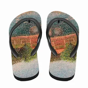 Men Gazebo On The Lake Flip Flop Slippers