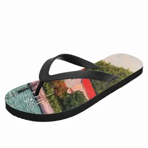 Men House With Red Roof Flip Flop Slippers