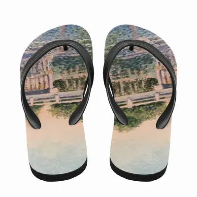 Men Bridge Over Canal Flip Flop Slippers