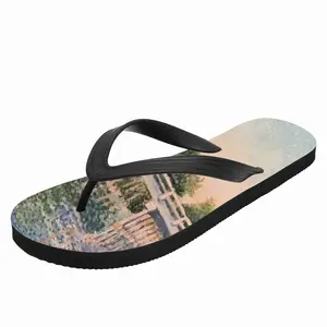 Men Bridge Over Canal Flip Flop Slippers