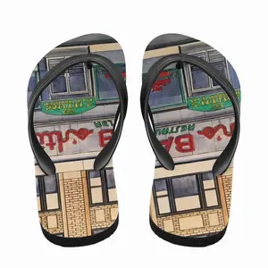 Men Smiths Bar New York City Flip Flop Slippers