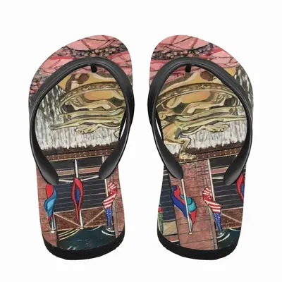 Men Rockefeller Center New York City Flip Flop Slippers