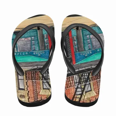 Men Rocco Restaurant New York City Flip Flop Slippers