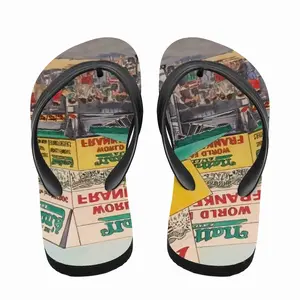 Men Nathans Of Coney Island New York City Flip Flop Slippers