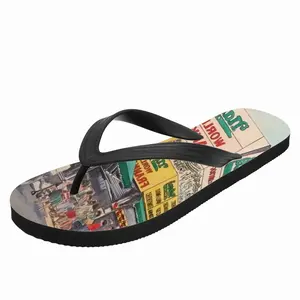 Men Nathans Of Coney Island New York City Flip Flop Slippers