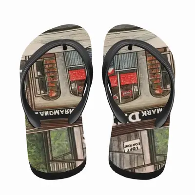 Men Landmark Deli New York City Flip Flop Slippers