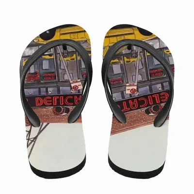 Men Katzs Deli New York City Flip Flop Slippers