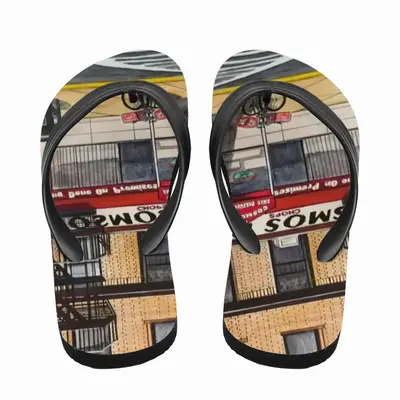 Men Cosmos Diner New York City Flip Flop Slippers