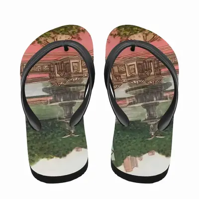 Men Bethesda Fountain Central Park New York City Flip Flop Slippers